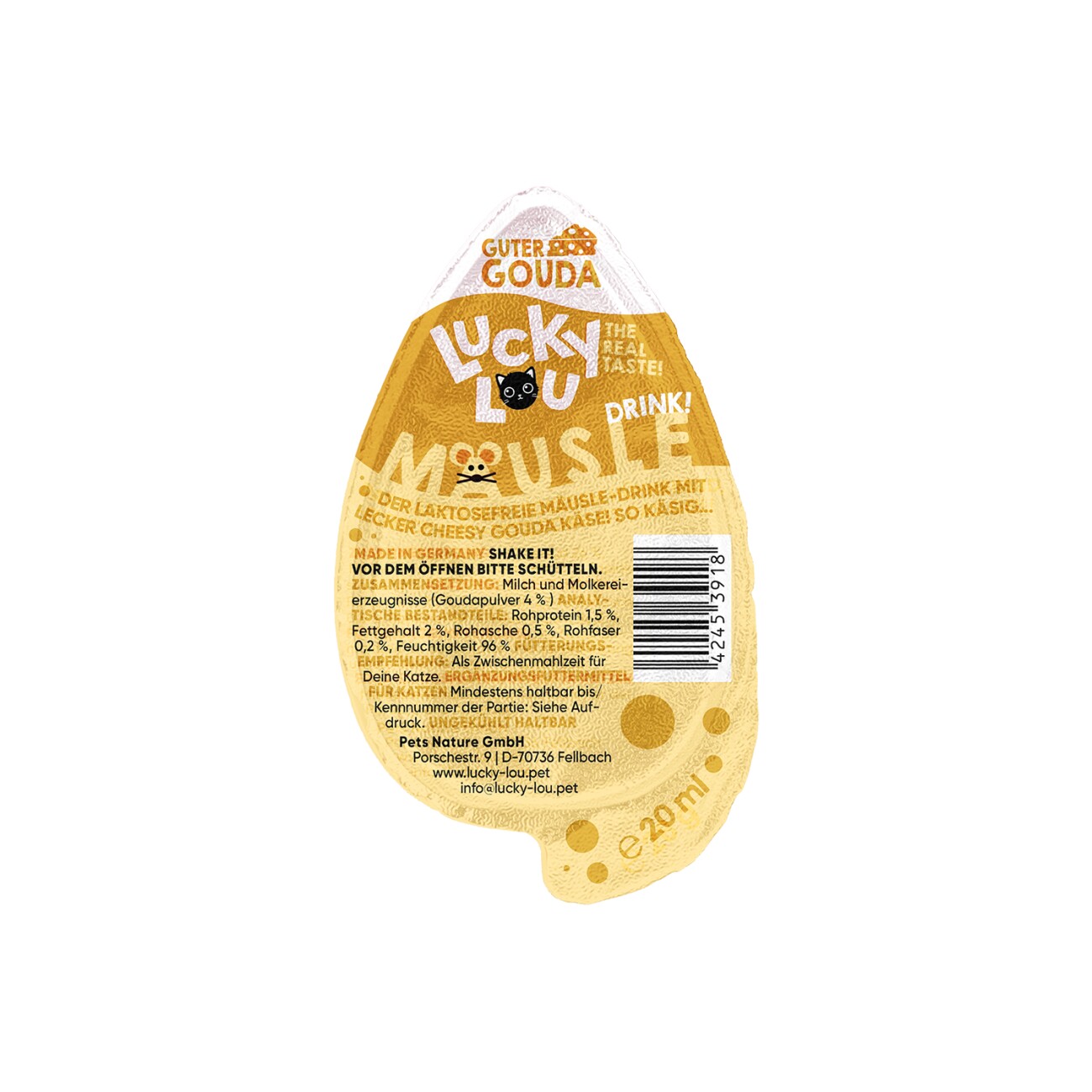 Lucky Lou Mäusle Drink-Snack Gouda 26x28g