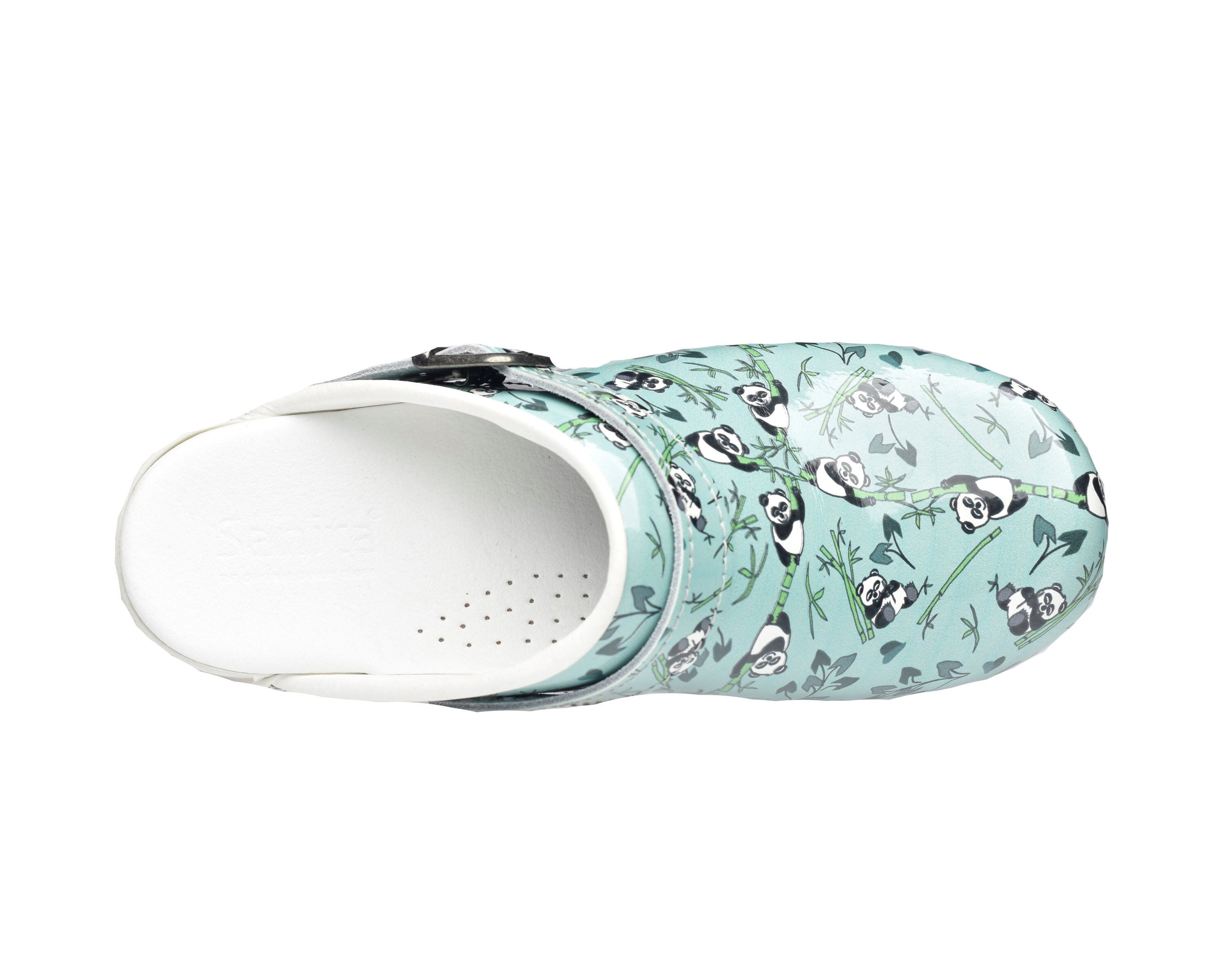 Sanita Flex 38 Panda print - Klompen - Mint groen - 39