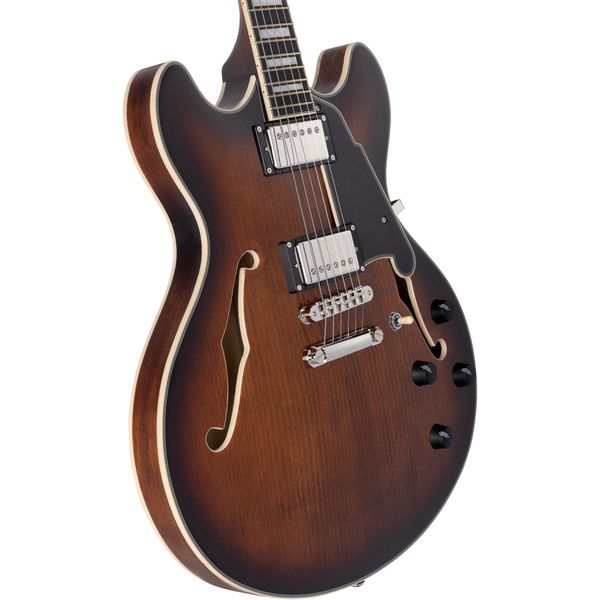 DAngelico Premier DC Brown Burst