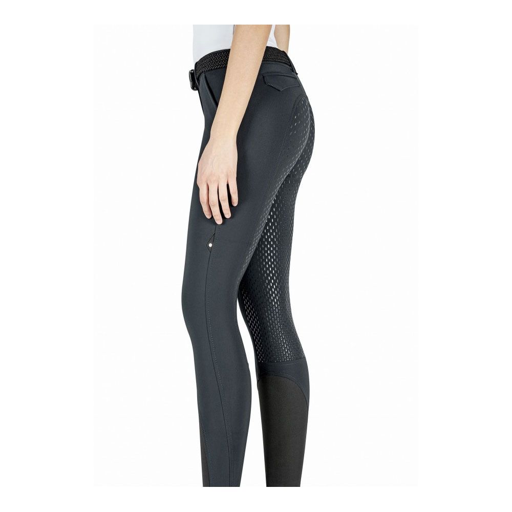 Equiline JULIK - Pantalon fond de peau siliconé Femme black