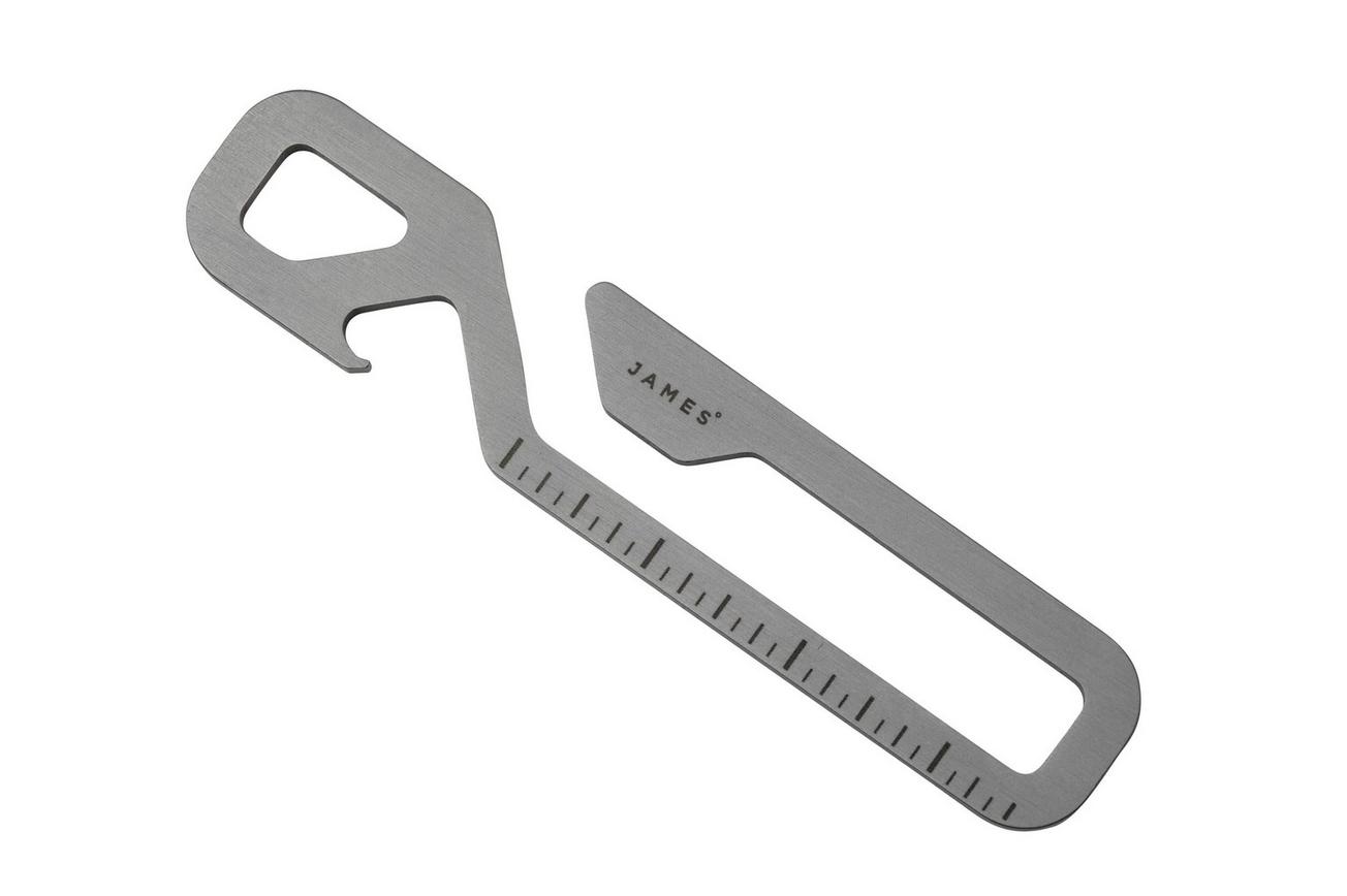 The James Brand The Rowan ES211951-10, Brushed Stainless, karabijnhaak
