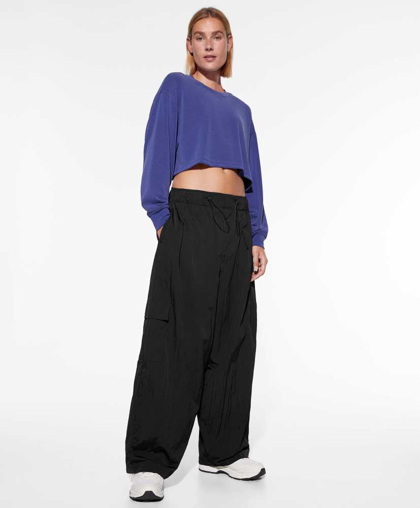 Moletom cropped de modal