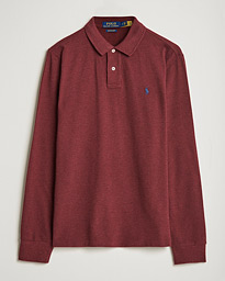Polo Ralph Lauren Custom Slim Fit Long Sleeve Polo Canterbury Heather