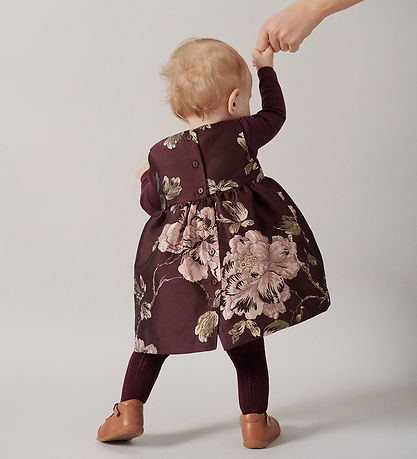 MarMar Kjole - Daelyna - Deep Mulberry Jacquard