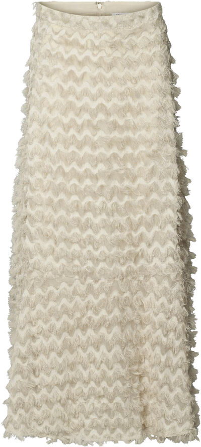 Rabens Saloner Feathery skirt - Selilja Oyster