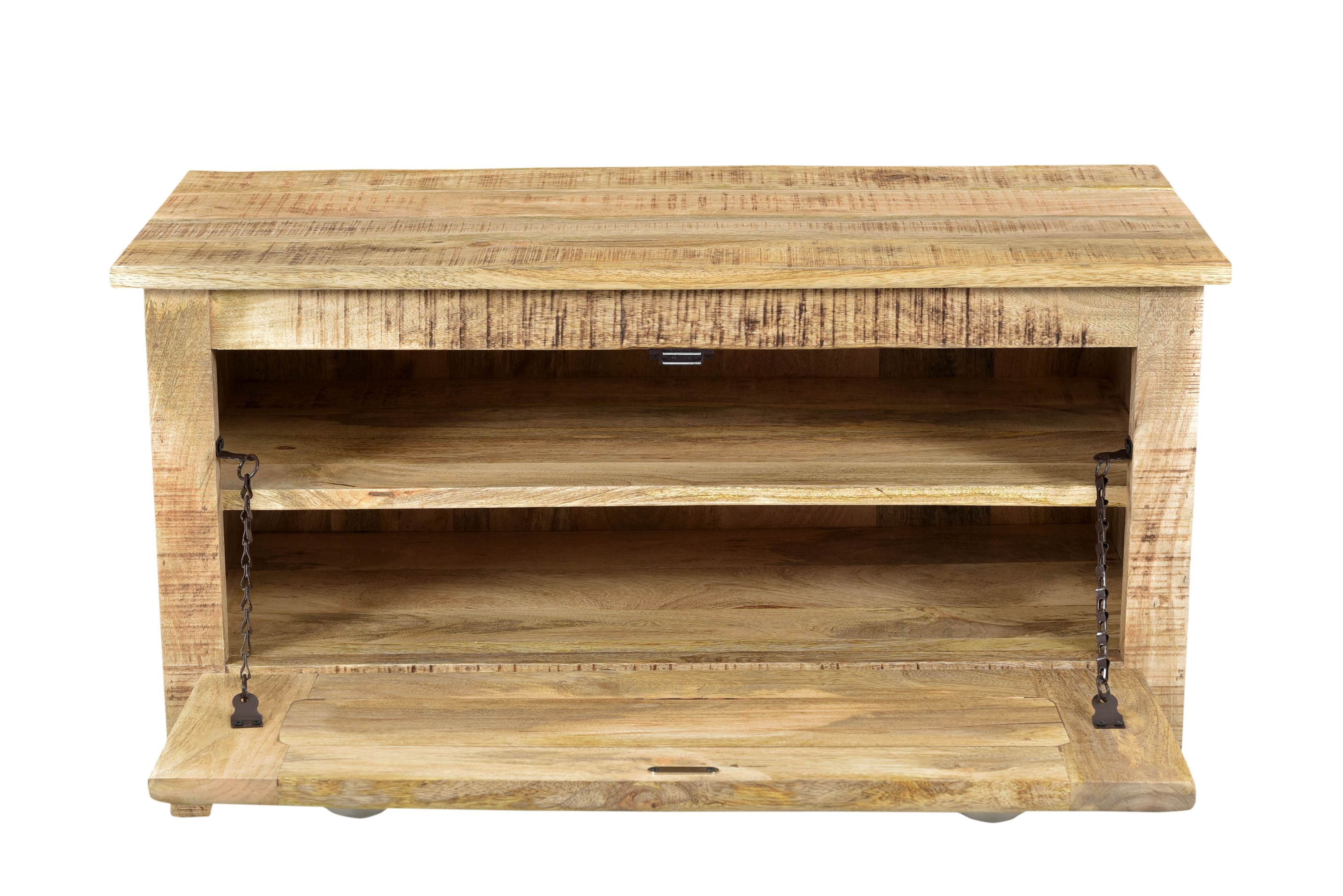 Schuhschrank Frigo Mangoholz Schuhkommode Schuhablage Schuhregal Schuhkipper