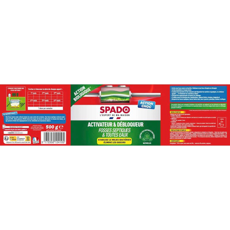 Activateur fosses septiques biologique 24 doses