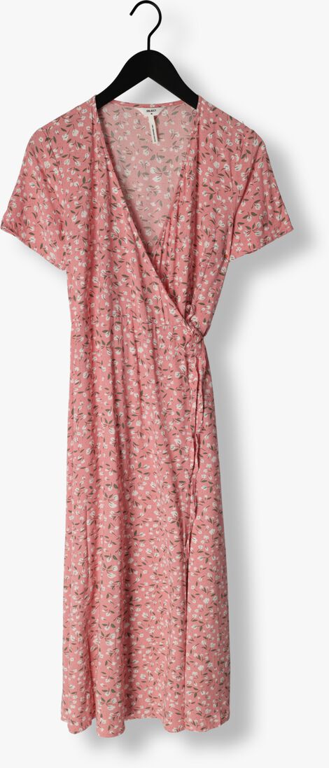 OBJECT lichtroze object midi jurk objema elise s/s long wrap dress