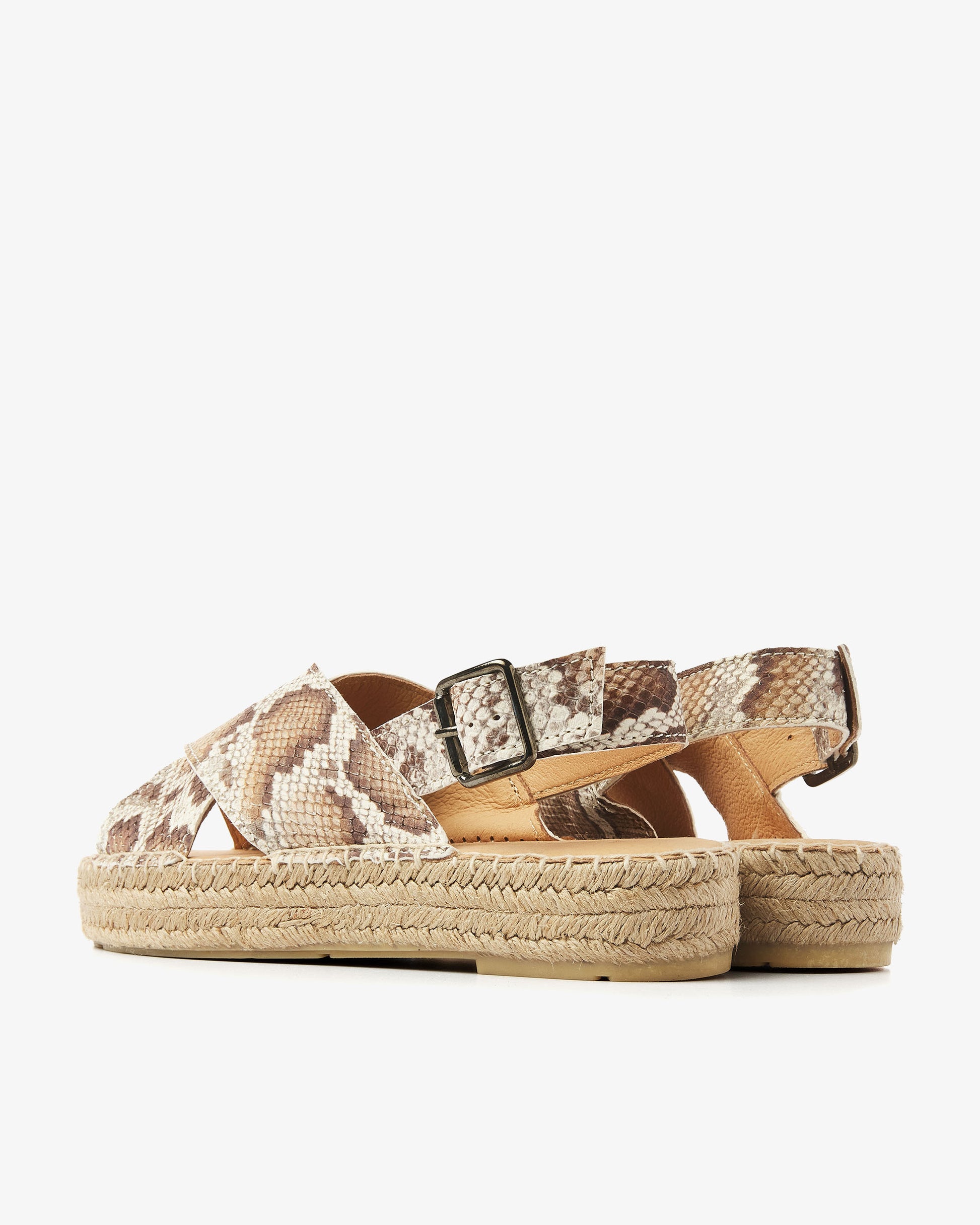 VIA VAI slangenprint espadrilles Mondi Isabella