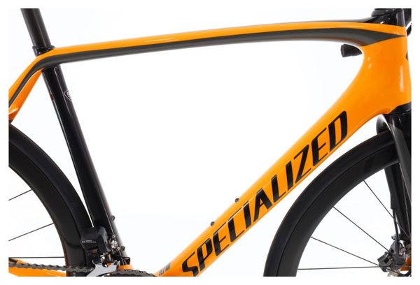 Produit reconditionné · Specialized Tarmac Carbone Di2 11V · Orange / Vélo de route / Specialized | Très bon état