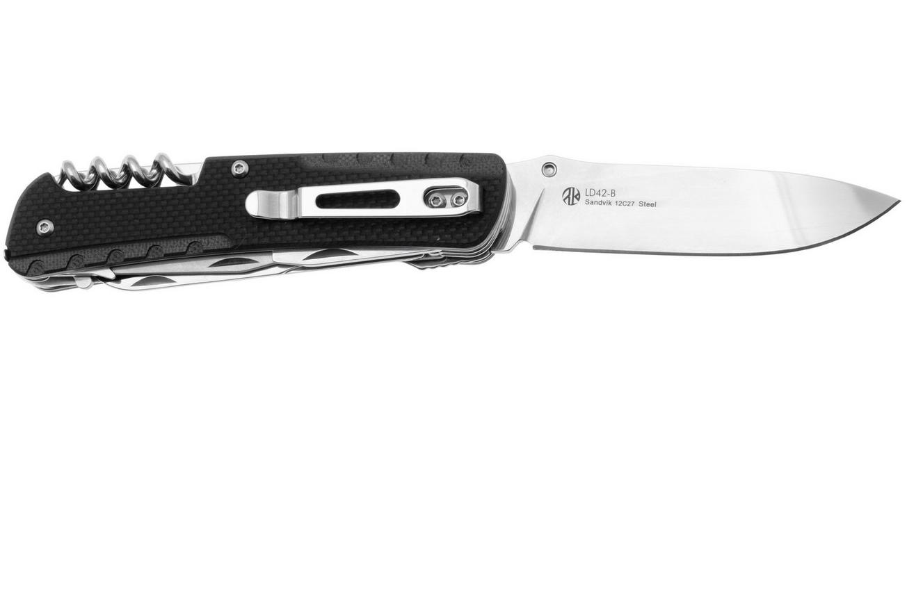 Ruike LD42-B Trekker zakmes, zwart
