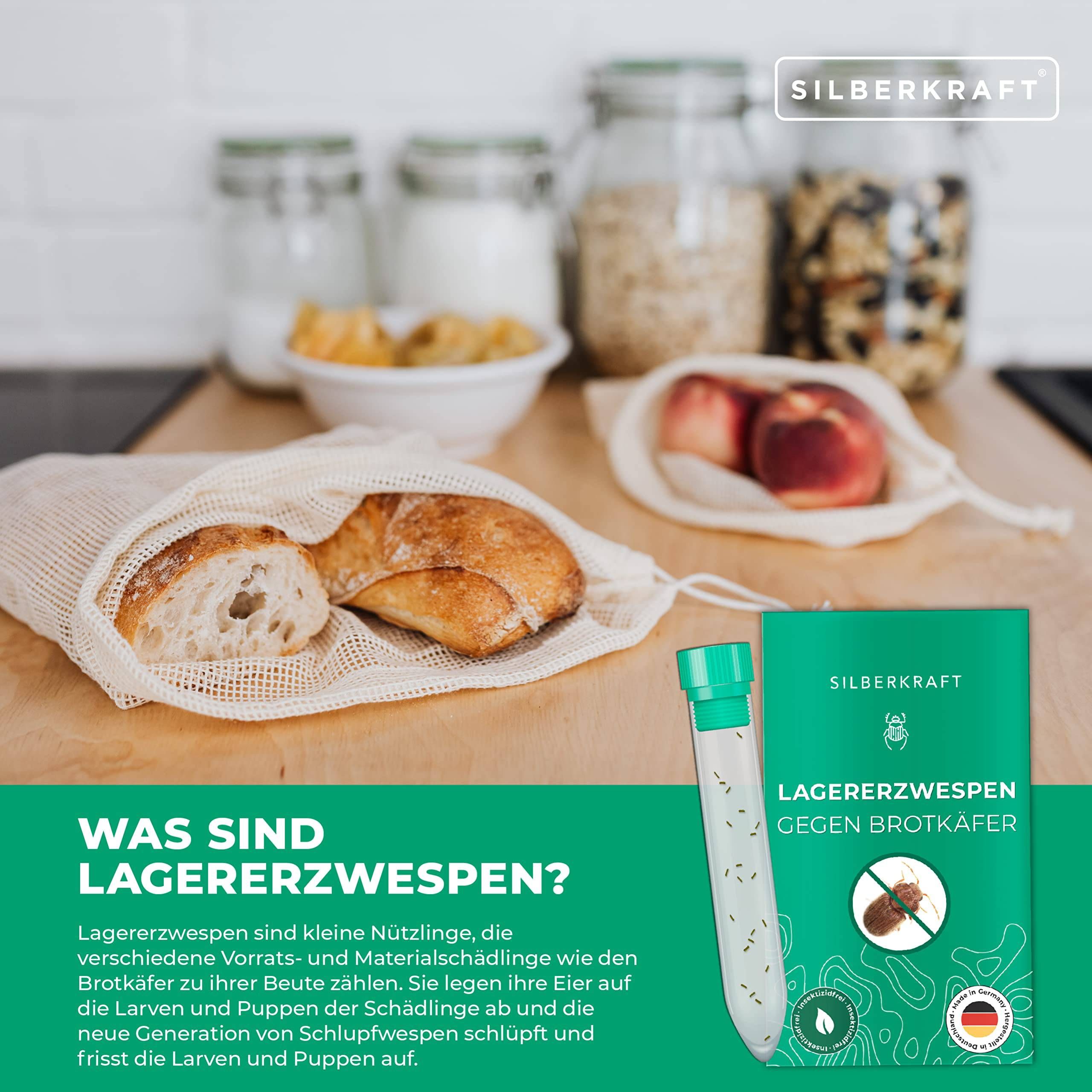 SILBERKRAFT Lagererzwespen gegen Brotkäfer