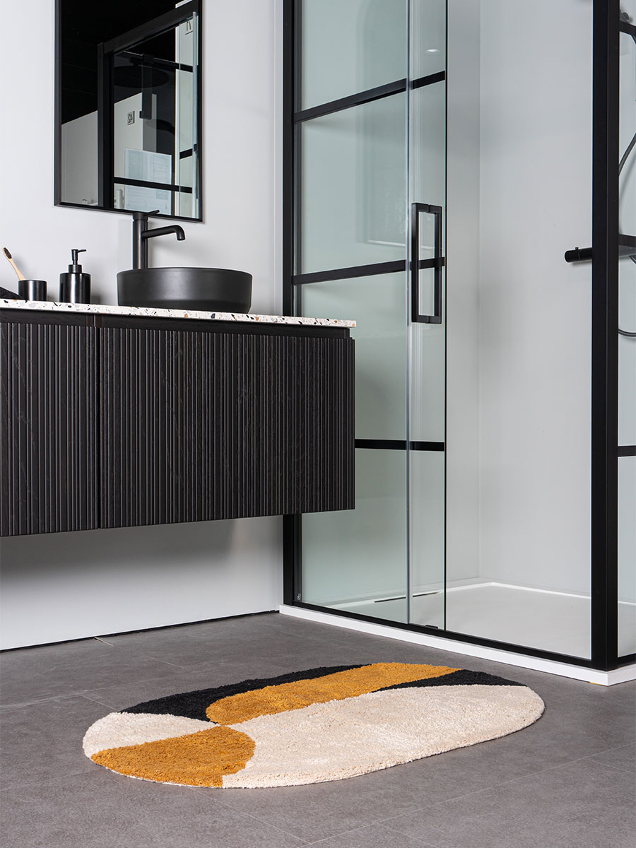 Badmat Bowie – Oker Ovaal 60 x 100 cm