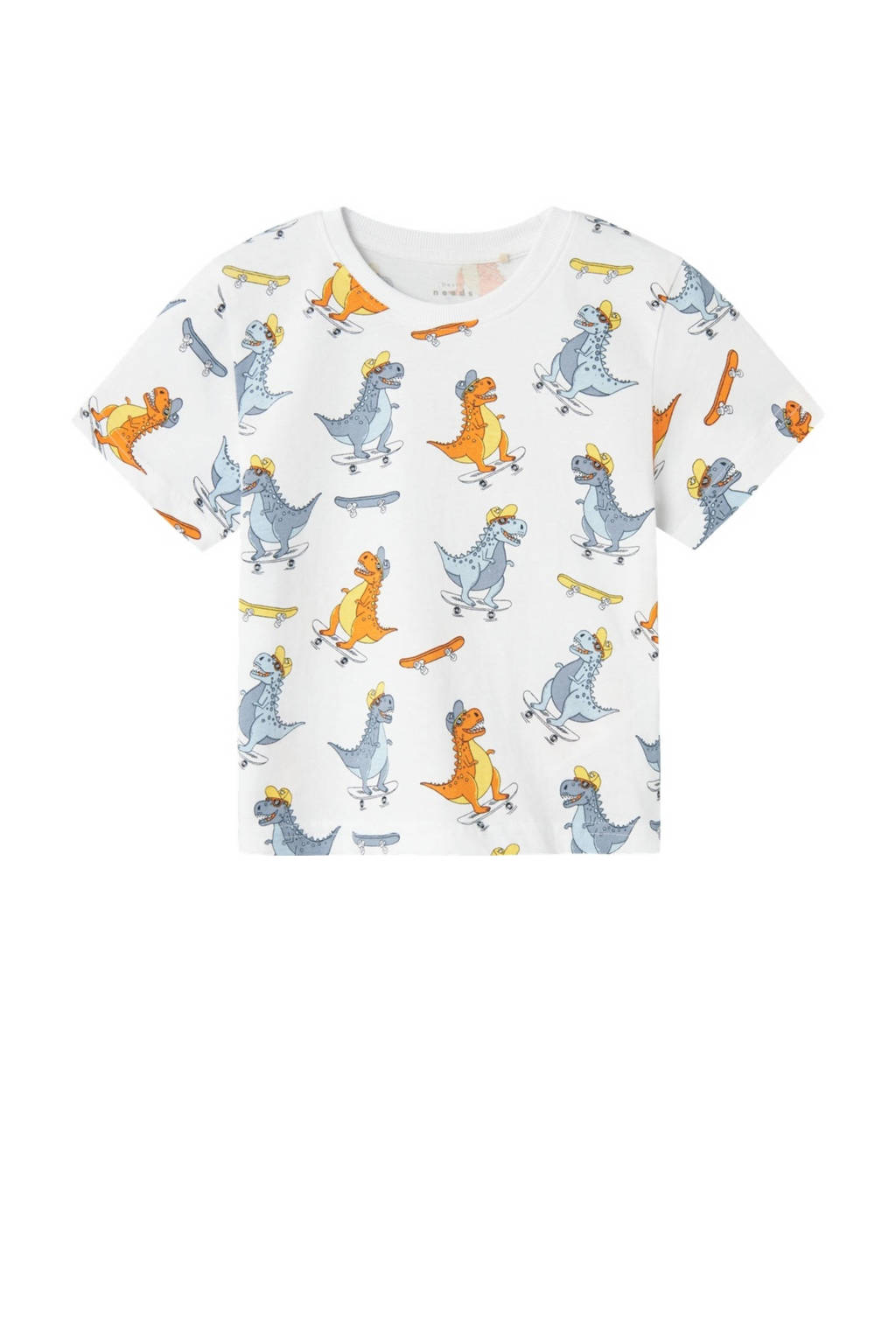 NAME IT T-shirt NMMVALTHER met all over print wit/multicolor