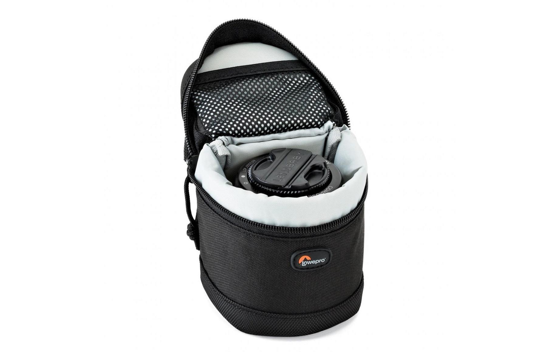 Objektivtasche Lens Case SchwarzWiderstandsfähiger, leichter Köcher für kleines Zoom-Objektiv