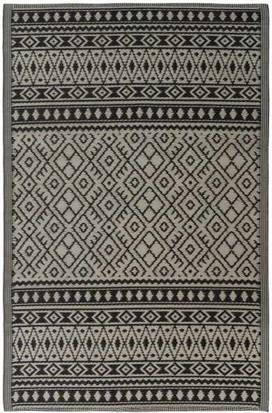 Intratuin buitenkleed zwart / ivoor 150 x 210 cm
