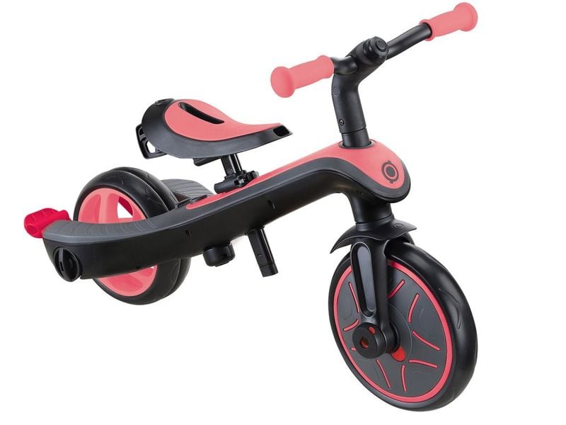 GLOBBER Dreirad Trike Explorer 4 in 1 Pink Vielseitiges 4-in-1-Fahrzeug für kleine Entdecker