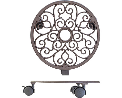 Wagner antieke gietijzeren plantenwagen Ø 29 cm TK 50 kg