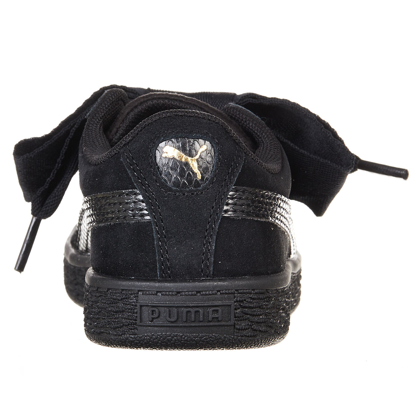 Puma Baskets en Velours de Cuir Ps Suede Heart noires