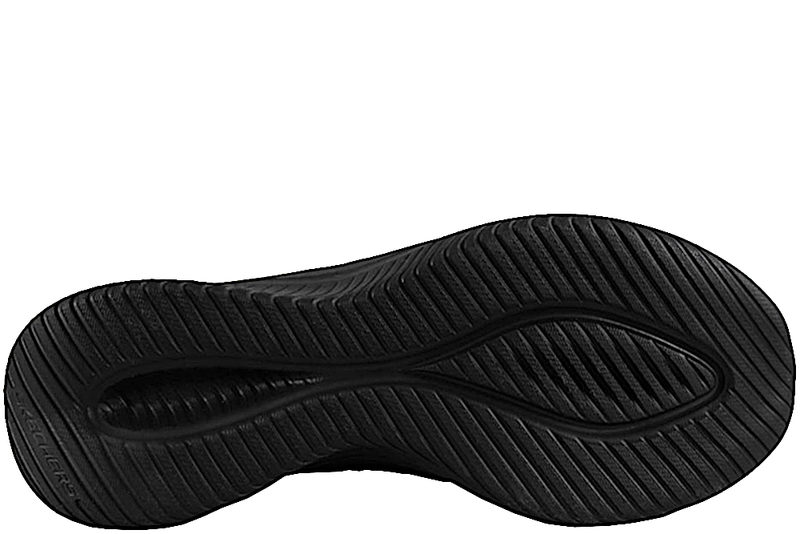 SKECHERS ULTRA FLEX COZY STREAK BLACK SLIP-INS