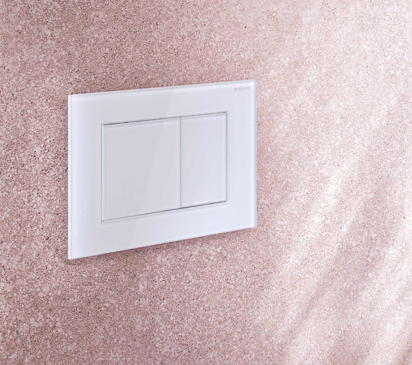 Geberit Sigma40 Square drukplaat wit glans