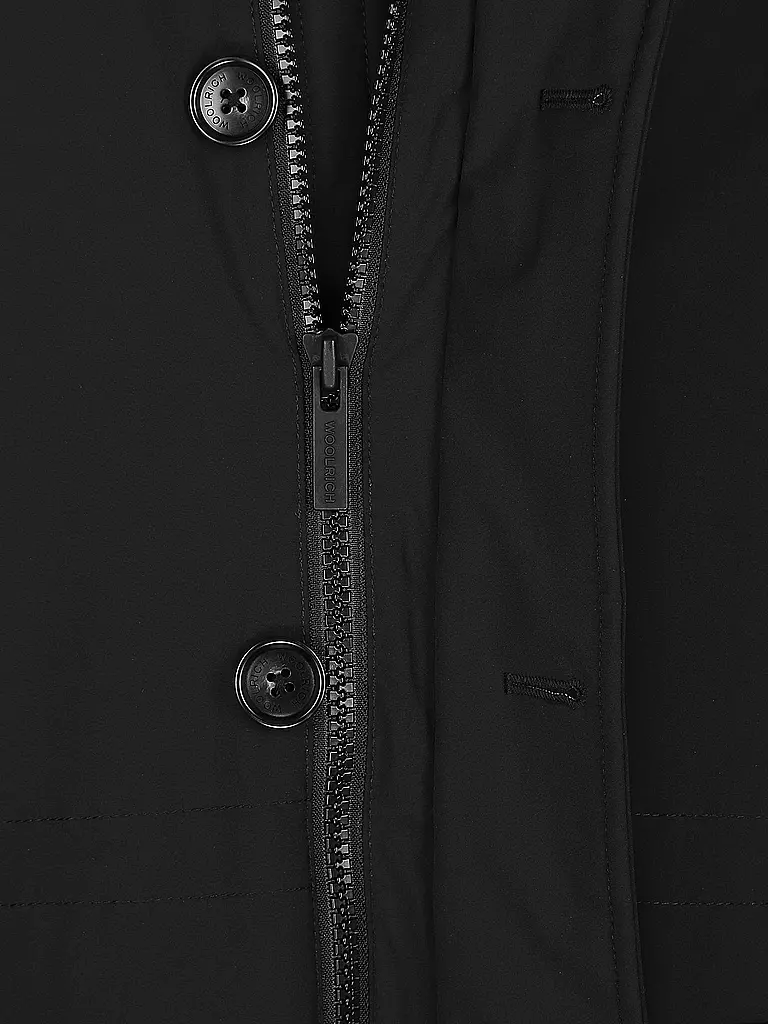WOOLRICH Daunenparka Regular Fit Arctic Stretch schwarz