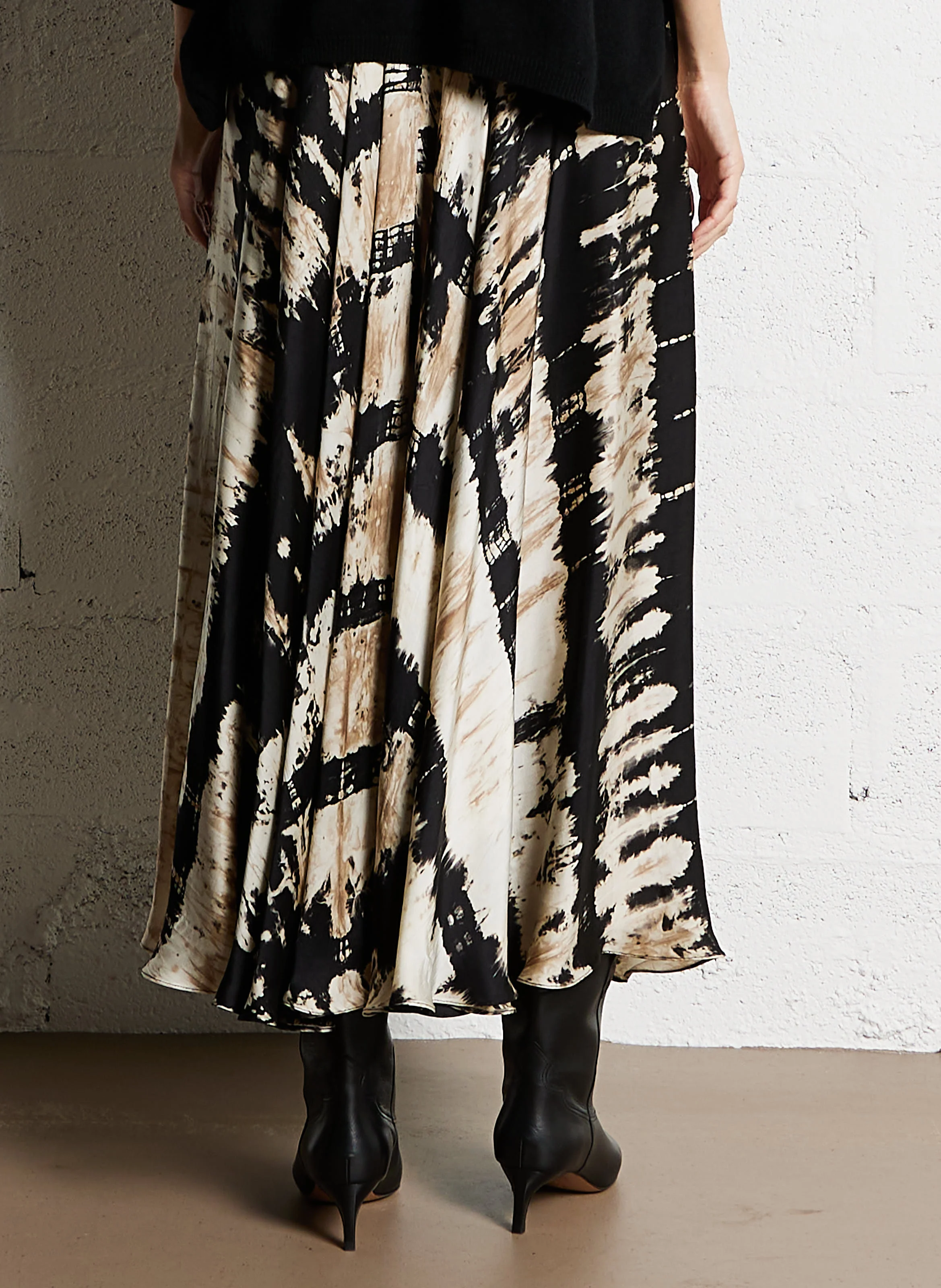 FRIM - Jupe midi à imprimé tie and dye | Multicolore