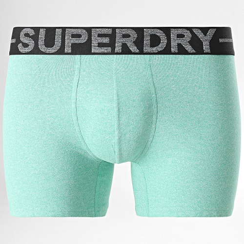 Lot De 3 Boxers Classic Gris Anthracite Vert Chiné