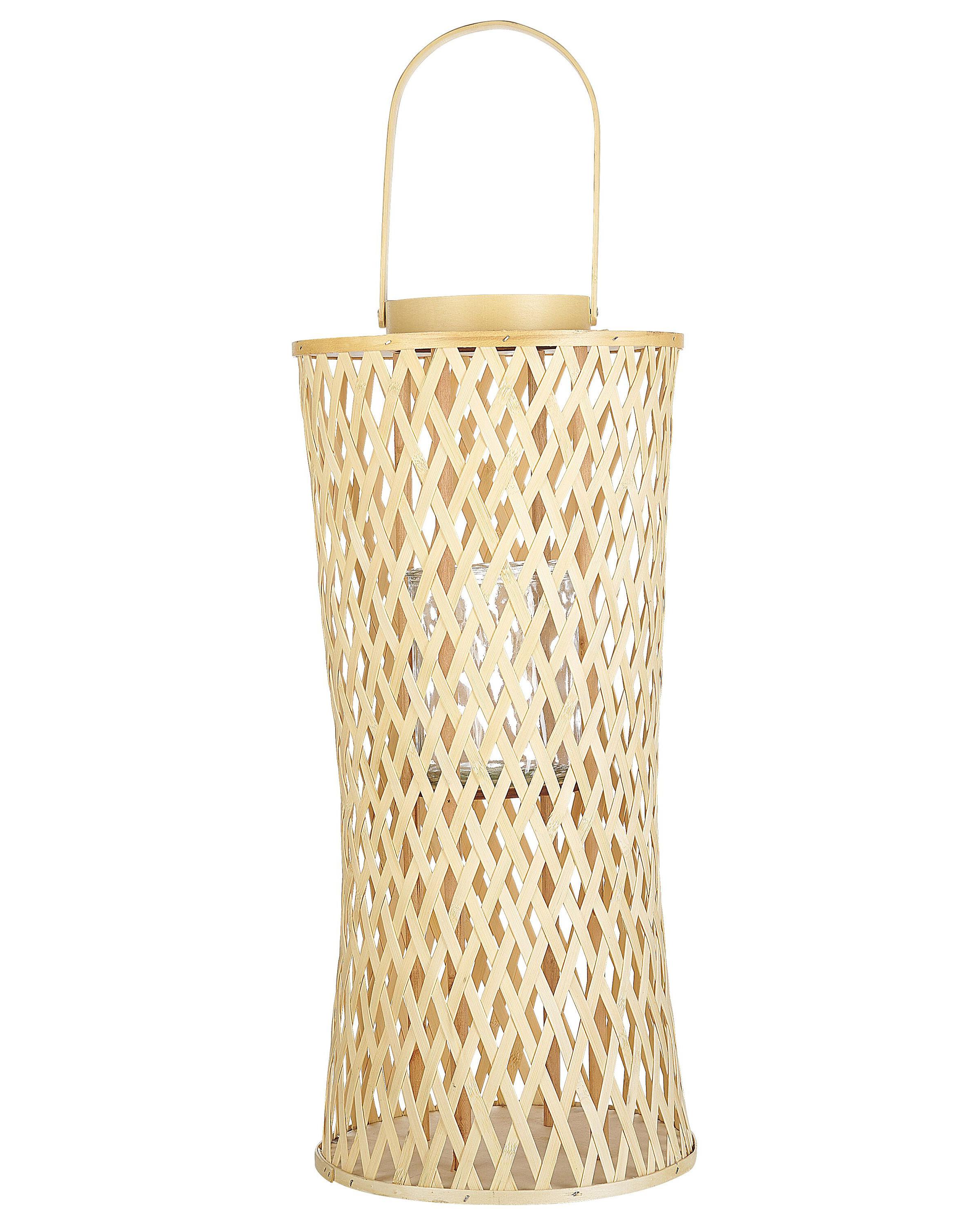 Lantaarn MACTAN Bamboehout 58 cm Natuurlijk