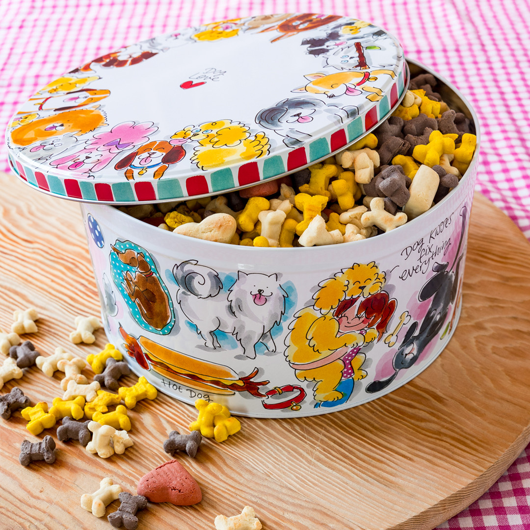 Rond blik 24 cm Hond