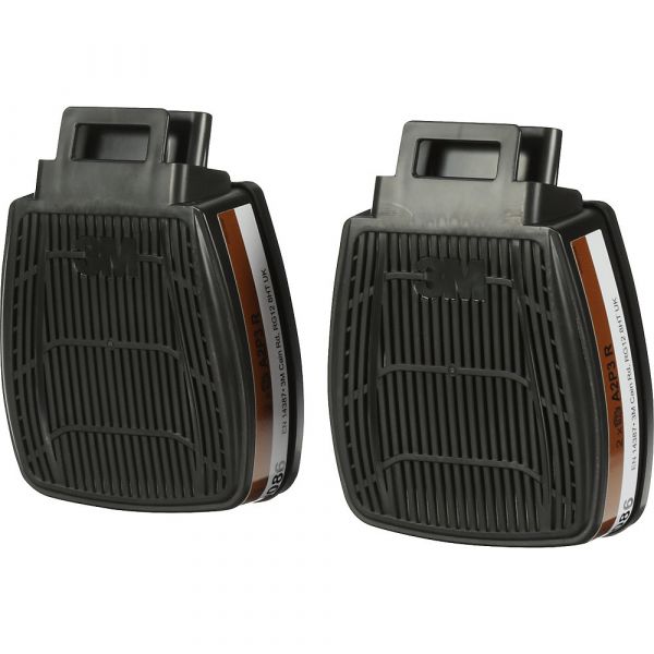 Kaiser kraft Filtro Combinado Secure Click(tm) D8095, Grau de Proteção A2 P3 R, Embalagem de 4 Pares, para Semimáscara HF-800 Preto