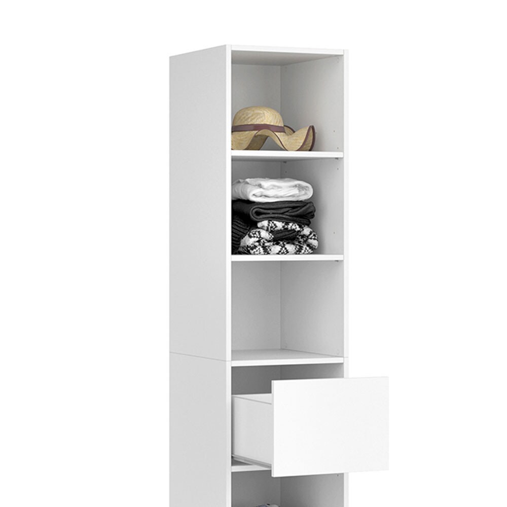 Vicco Kleiderschrank Visit Regal Umkleide Schrank Schlafzimmer Schublade Weiß