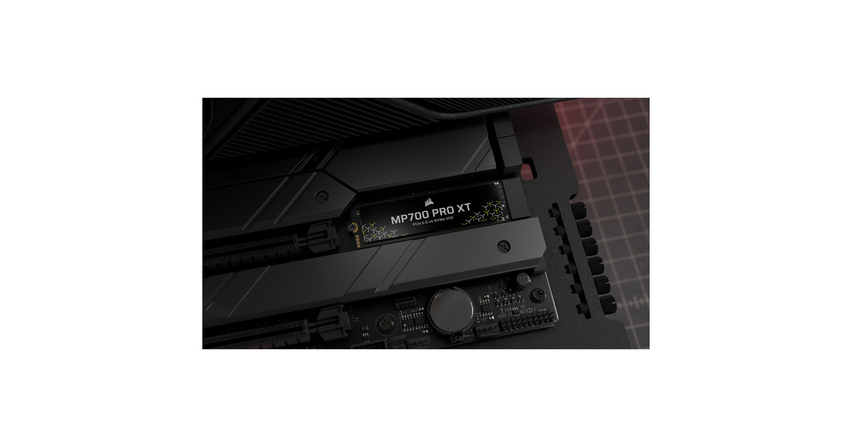 CorsairMP700 PRO XT 1 TB SSD  (Zwart, PCIe Gen5 x4 NVMe 2.0, M.2 2280, 3D TLC NAND)
