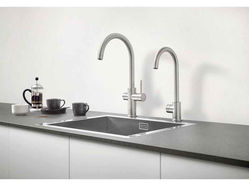 GROHE Küchenarmatur Blue Professional C-Auslauf Set Superst Einhand-Spültischbatterie mit Filterfunktion