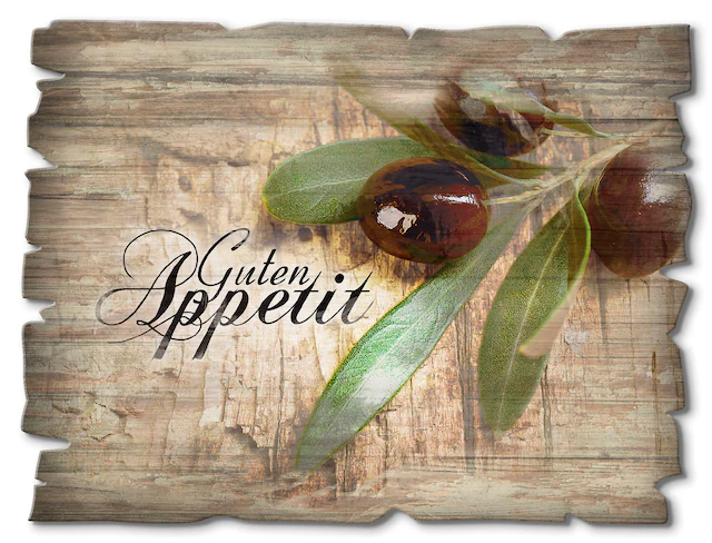 Artland Holzbild »Oliven Guten Appetit« Speisen 1 Stk. tlg.
