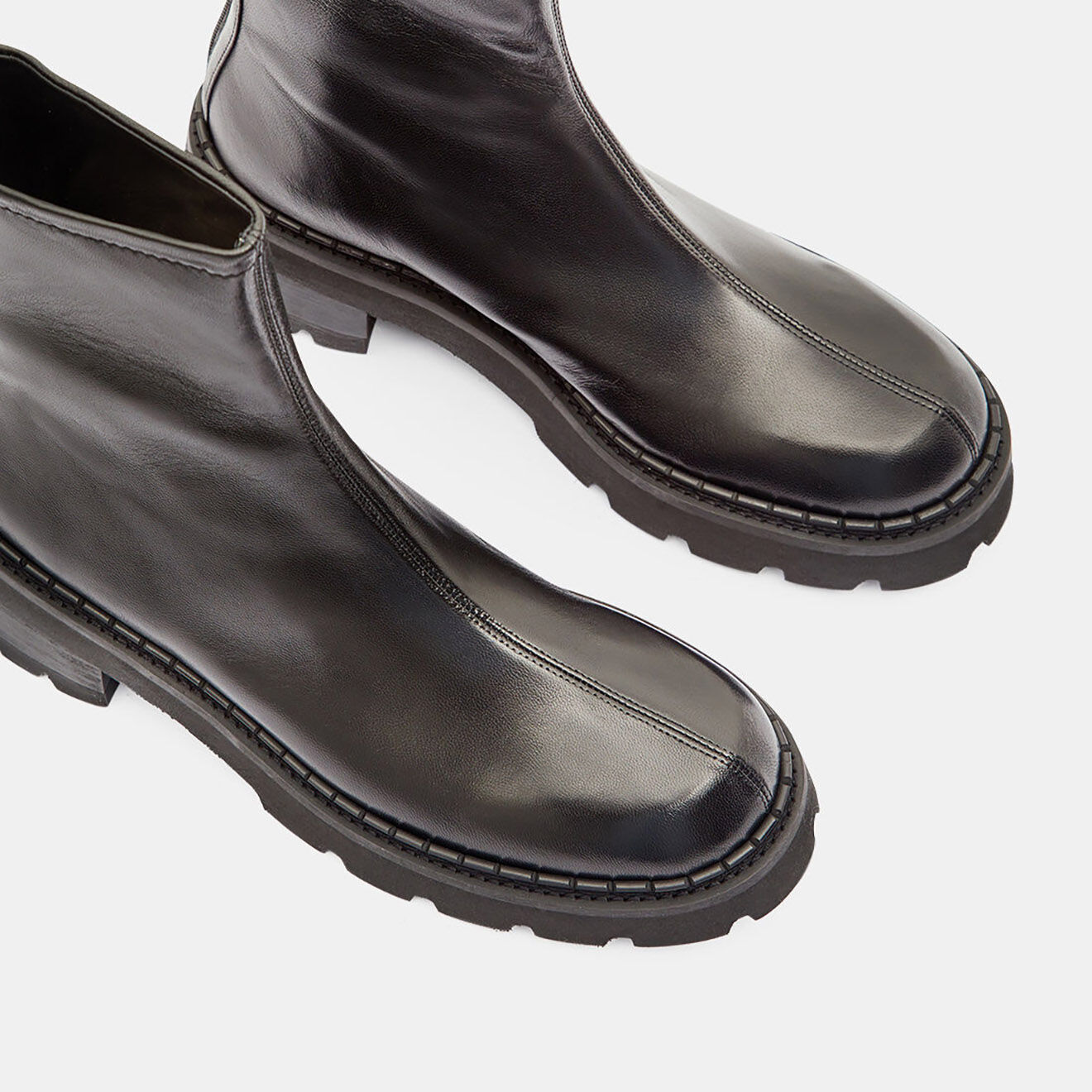 By Far Boots en Cuir Alister noires - Talon 6 cm
