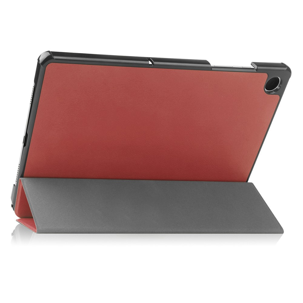 Samsung Galaxy Tab A11  Plus / A9  Plus Leder Tasche Flip Cover Hülle - Dunkelrot