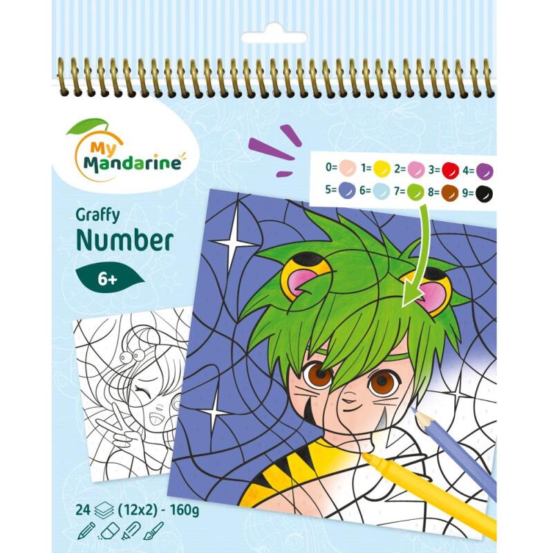 Graffy Pop Number, Manga - Bleu