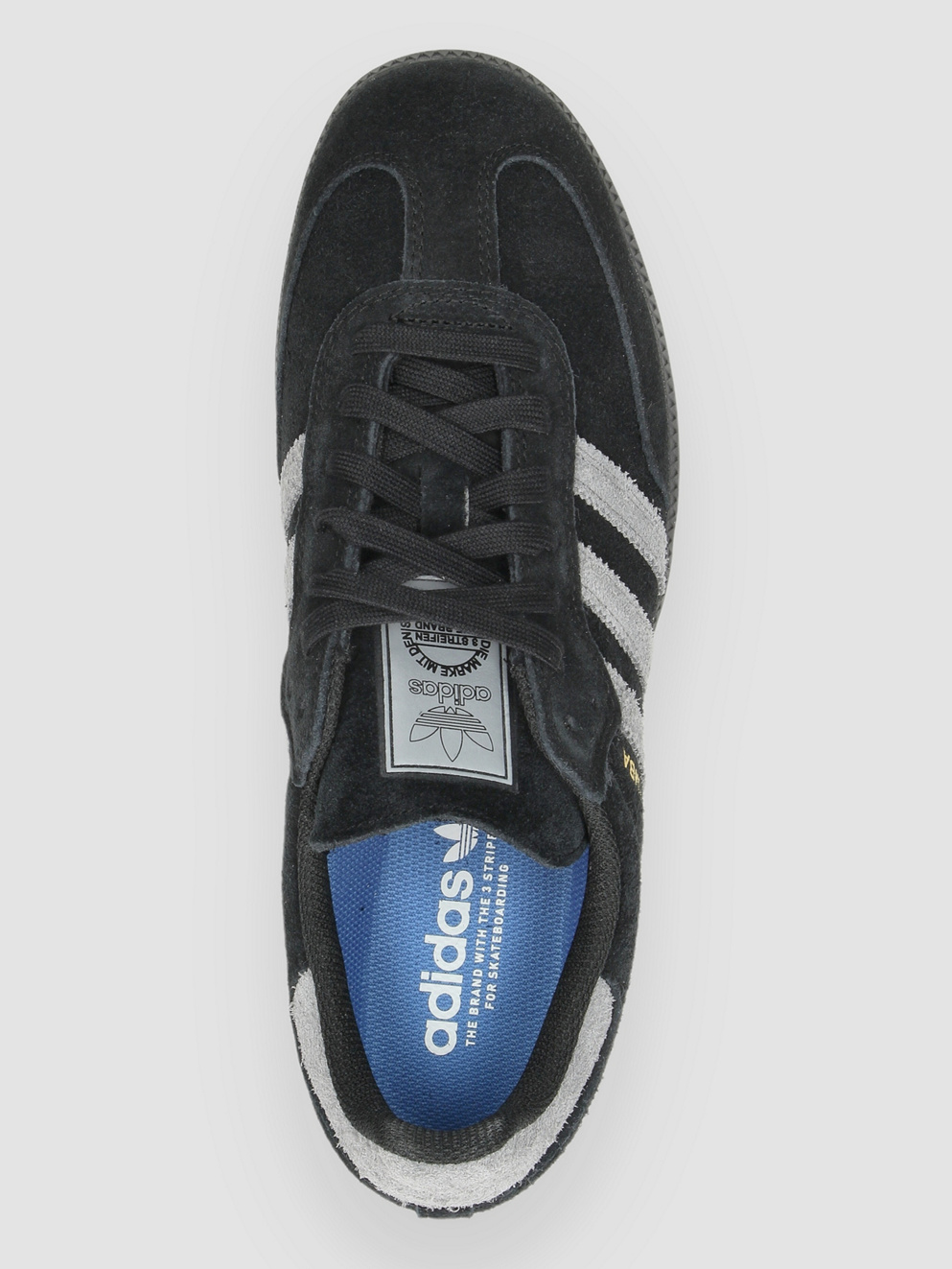 adidas Skateboarding Samba ADV Skate Shoes cblack/grefou/goldmt