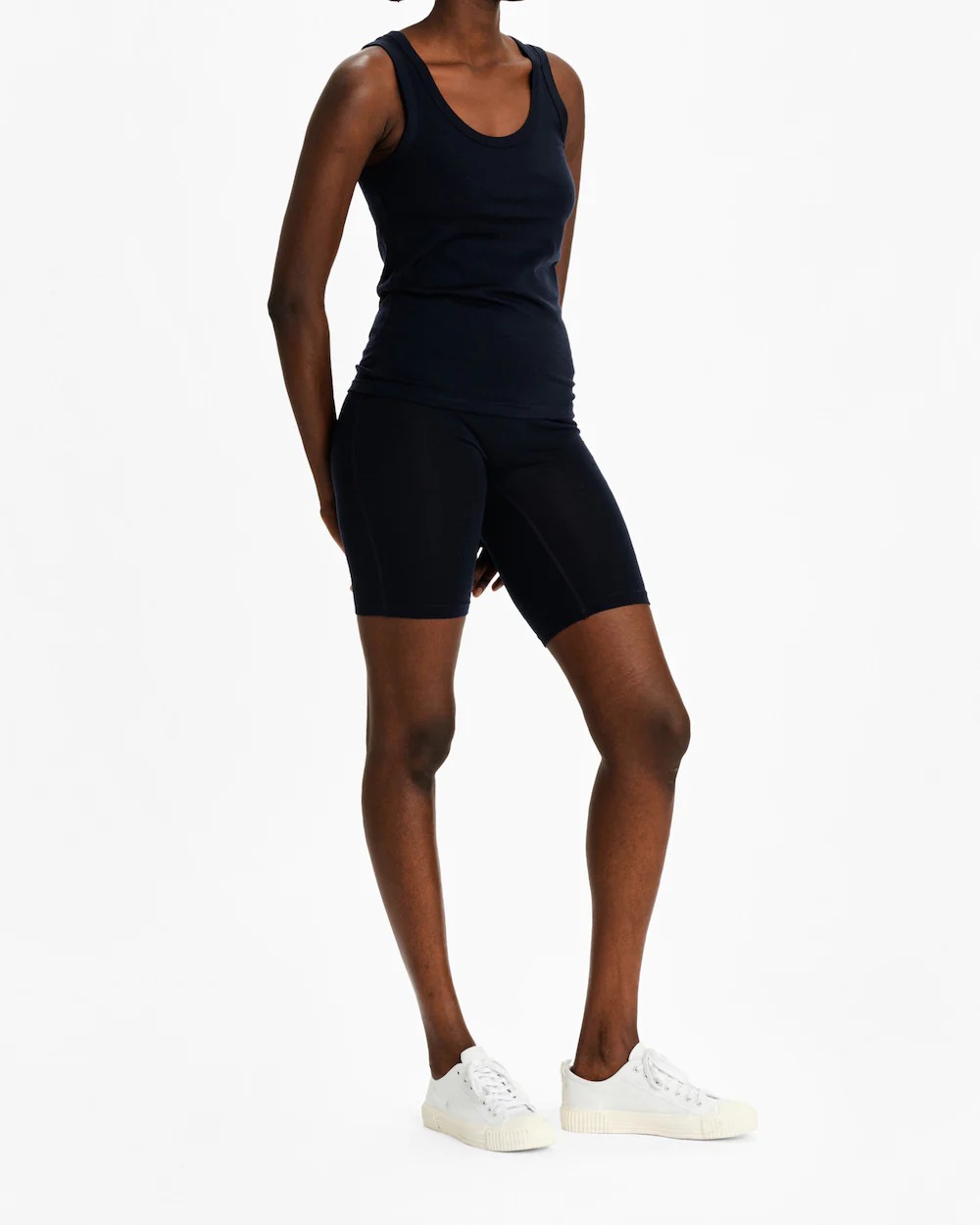 Salt Biker Shorts Dame Navy Blue