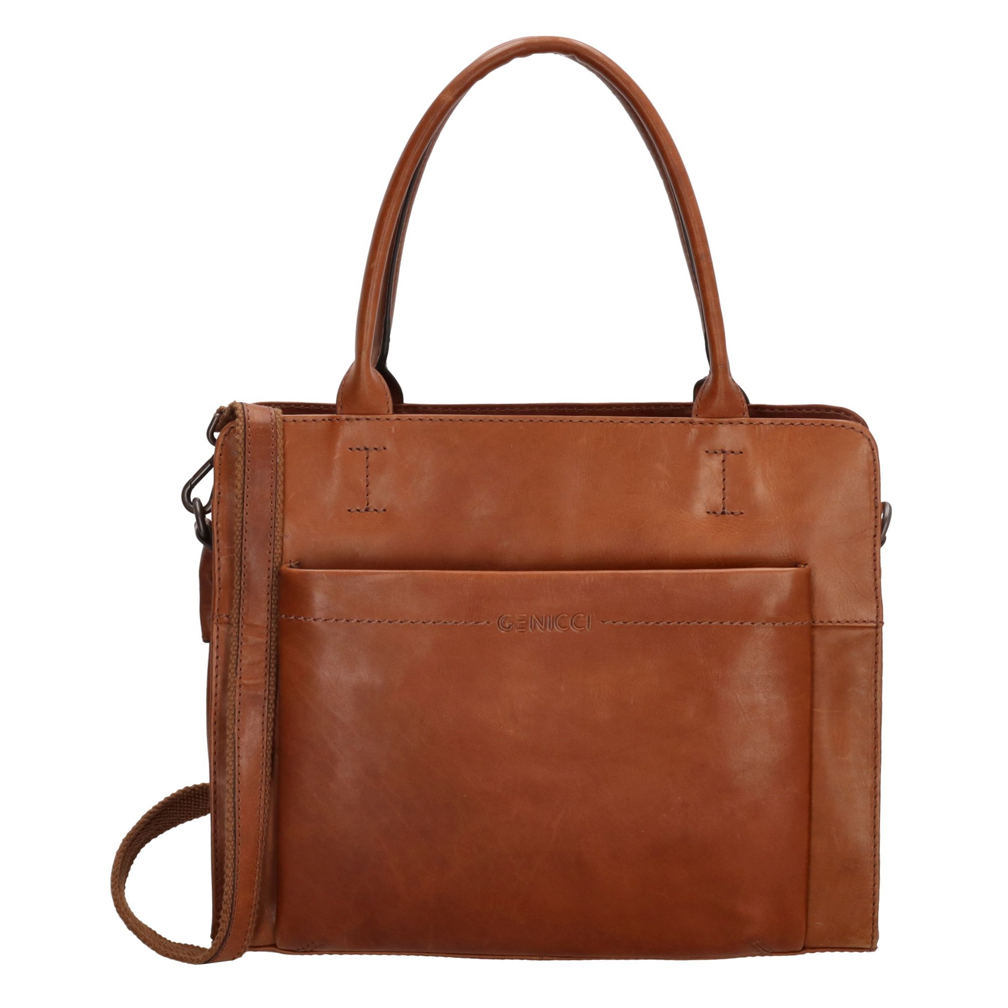 Genicci Noble Handtas Amelia Cognac