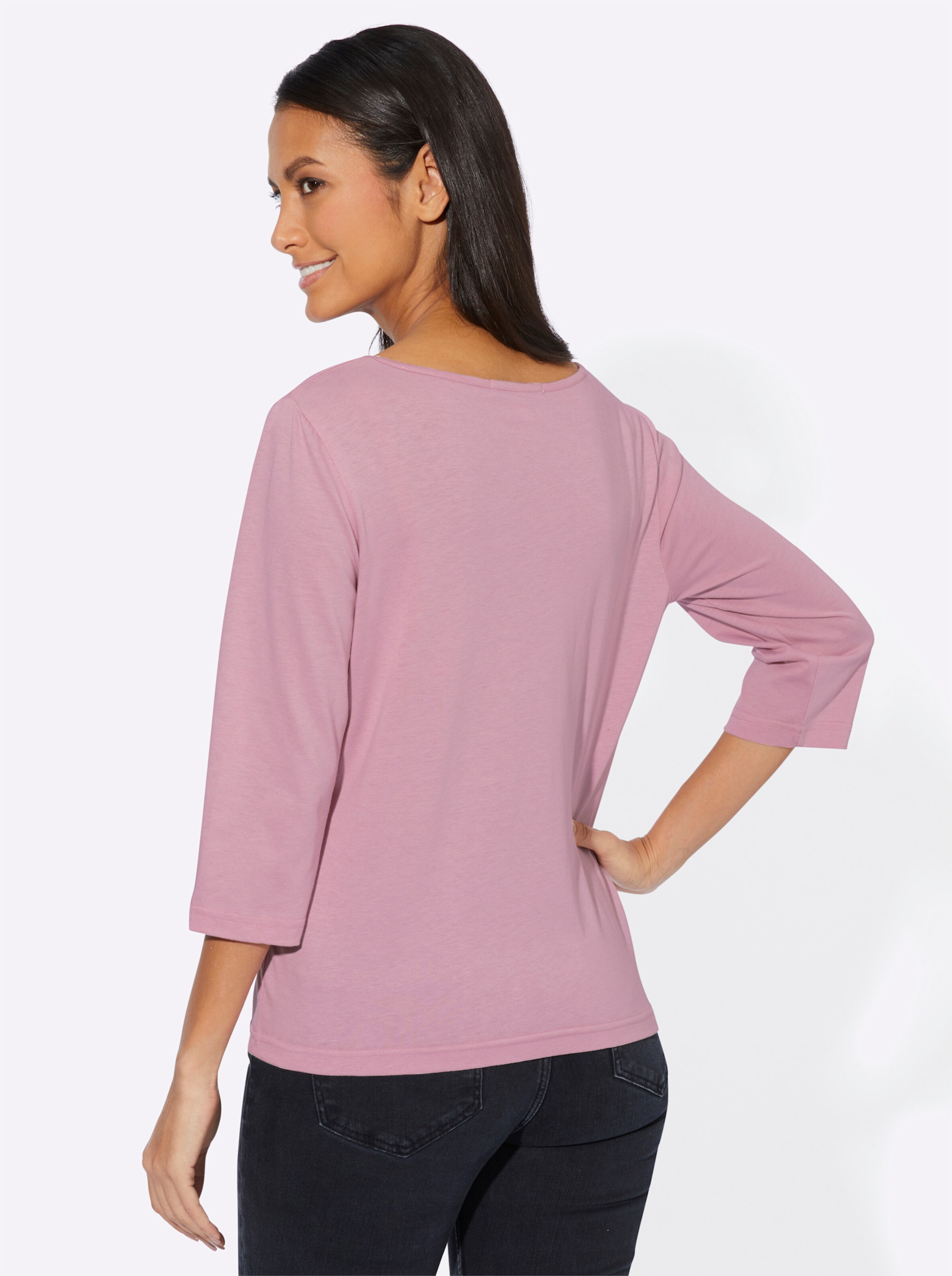 3/4-Arm-Shirt in rosé