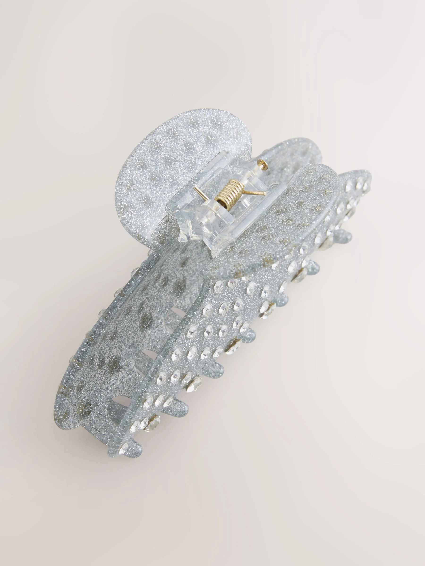 Zilverkleurig - Sparkle Claw Clip