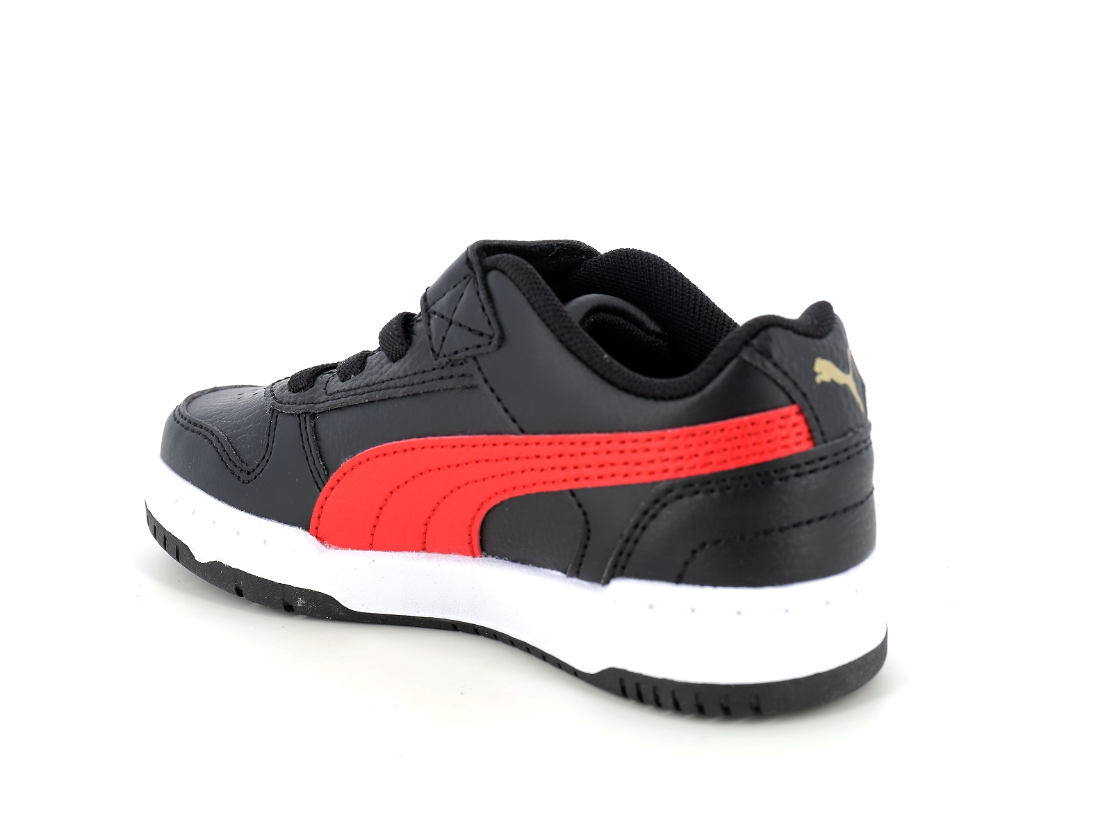 Puma-387351 Matières combinées Noir Rouge