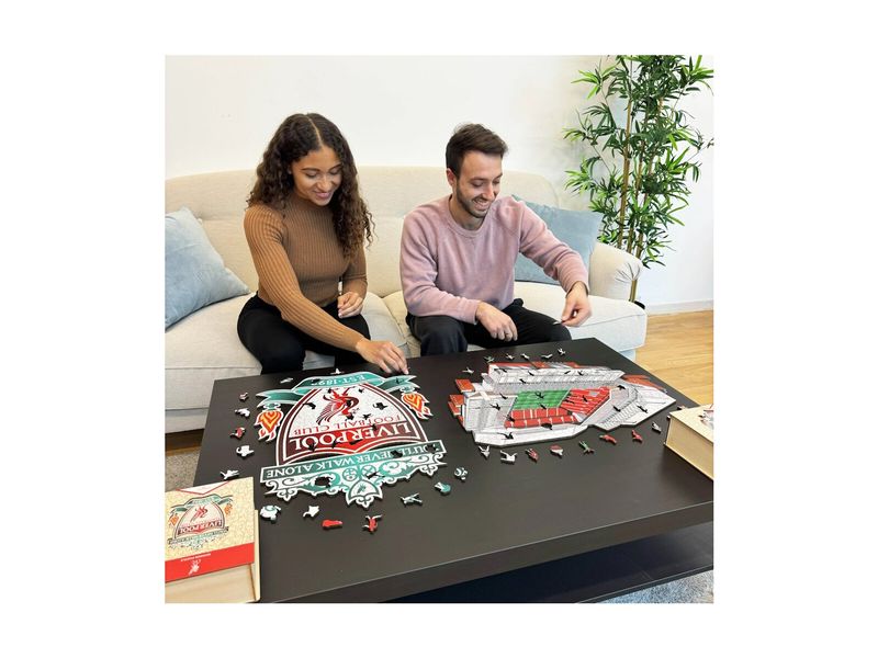 Iconic Puzzle Liverpool FC – Anfield Stadium Offizielles Holzpuzzle, Grösse M