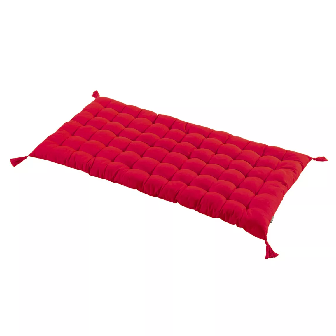 Matelas de sol coton (120 x 60 cm) Pixel Rouge