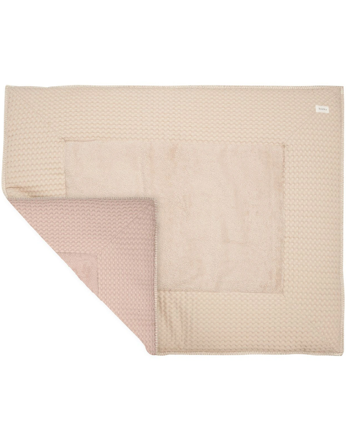 Krabbeldecke AMSTERDAM (75x95) in rosa salt/sand