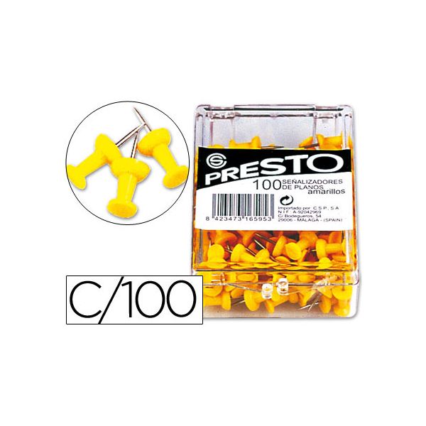 Presto 100 un. Sinalizadores Yellow - 18-AM