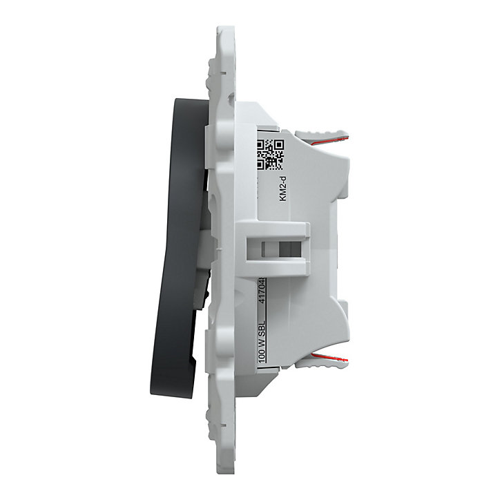 Mécanisme interrupteur double va-et-vient Schneider Electric Ovalis anthracite