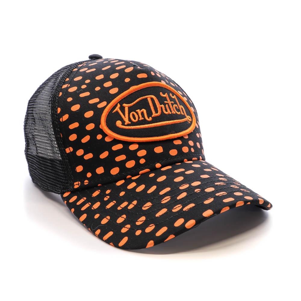 Von Dutch Casquette Noire/Orange Homme Von Dutch 909140